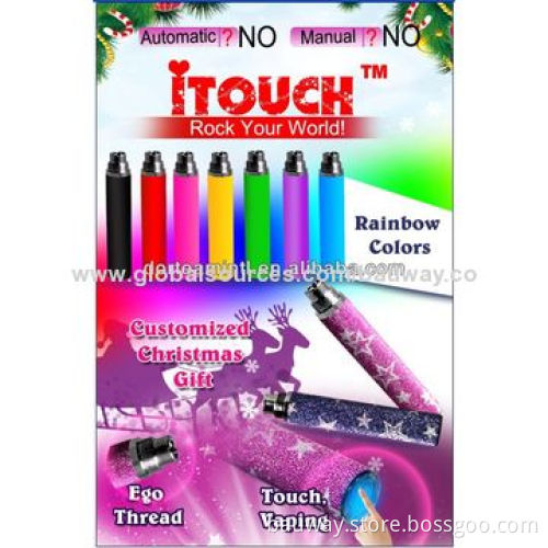 2014 New Products Itouch Batteries for ecigator ecig Skin Touch eGo CE4